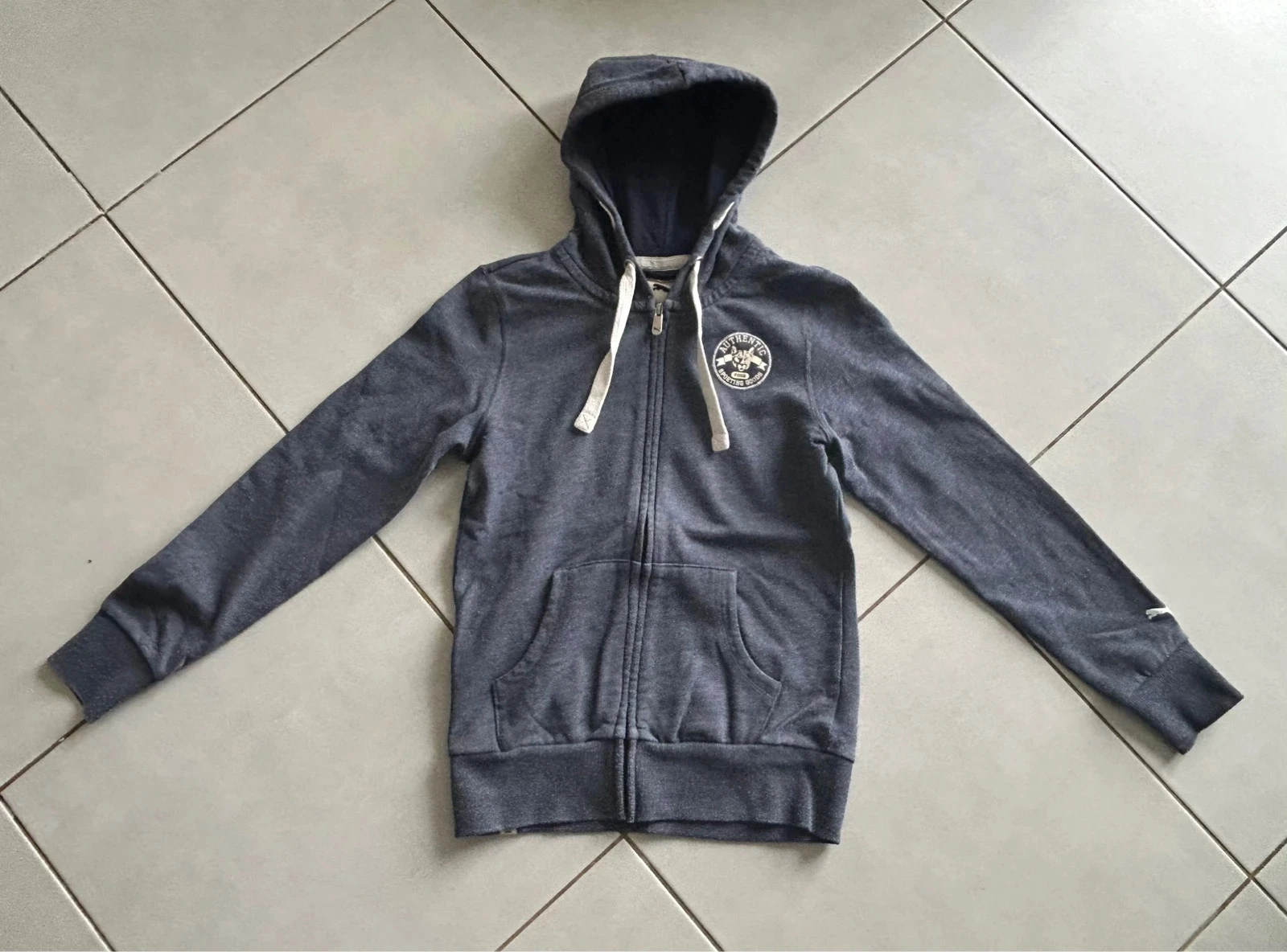 Veste à capuche bleue Puma 12 ans